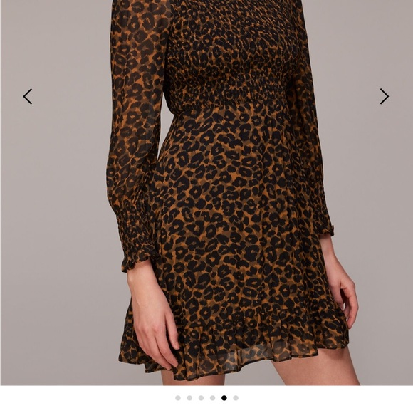 Women’s Classic Leopard Shirred dress leopard size 10‎ - Picture 8 of 13